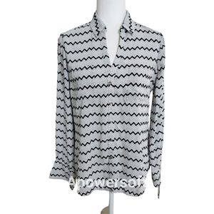 Candie's Black and White Button Down Shirt